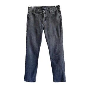 Levis Mid Rise Skinny Jeans Black Charcoal Wash Womens Size 12 Stretch